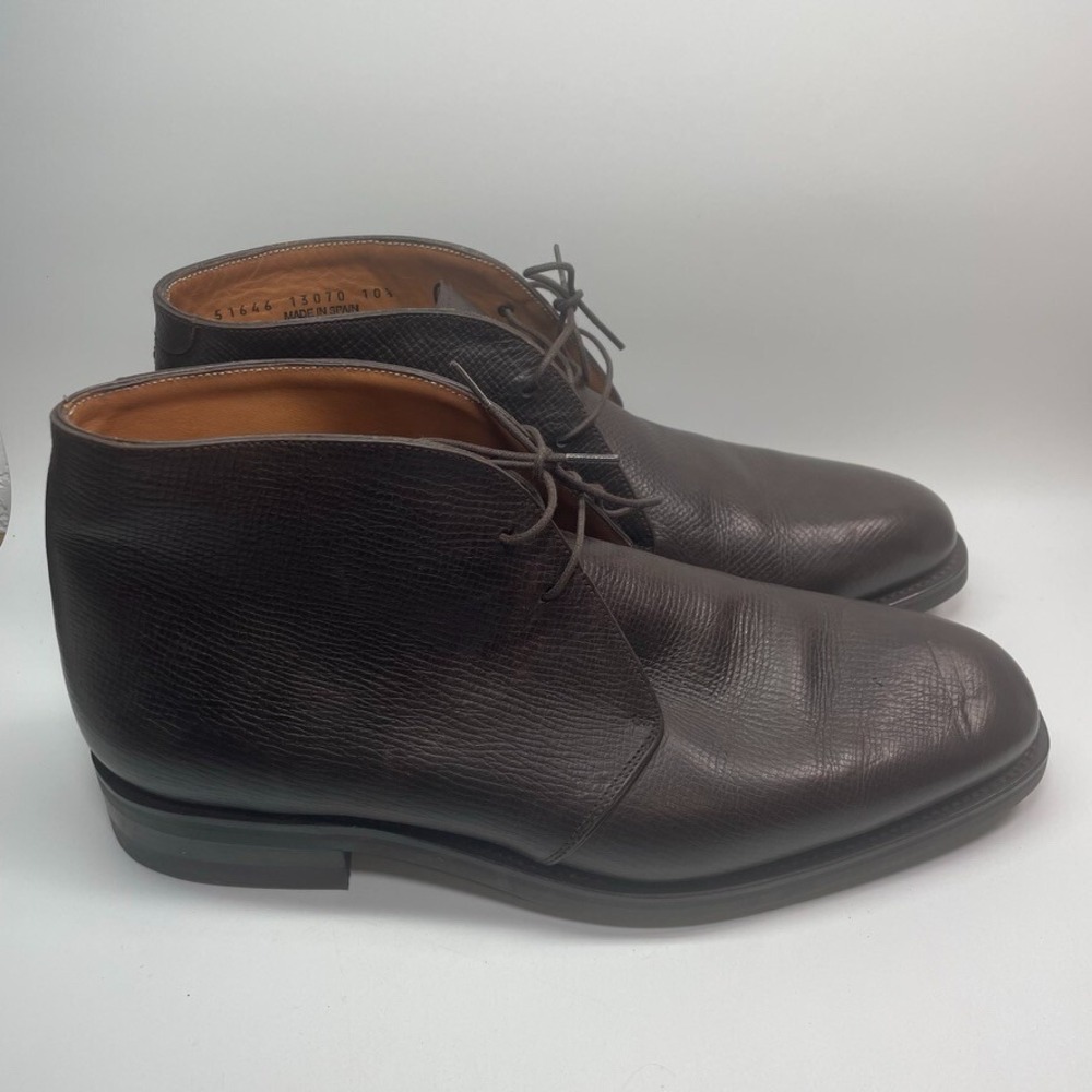 Sid Mashburn Men's Dark Brown Utah Grain Calfskin Chukka Boot Size 10.5‎ $695